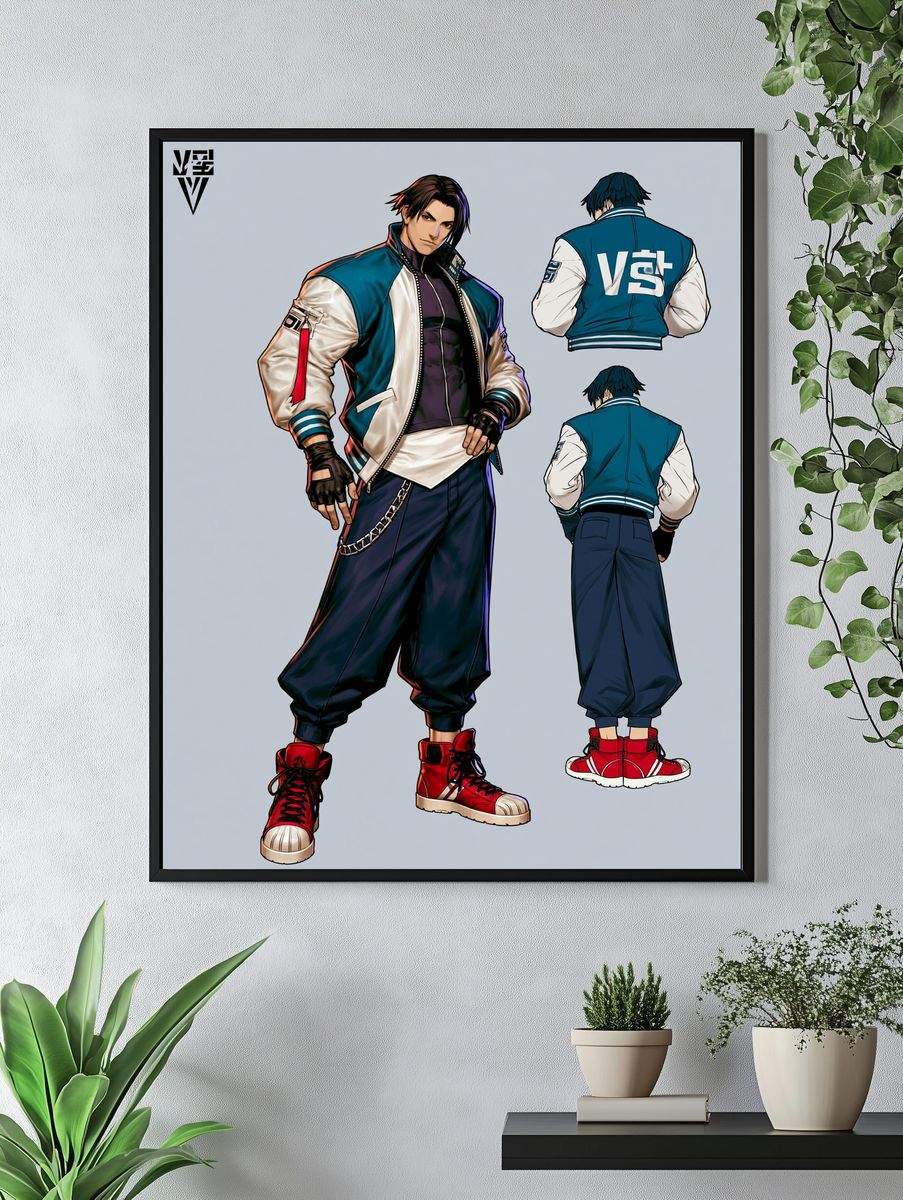 Anime Streetwear Character Poster. — room view 4