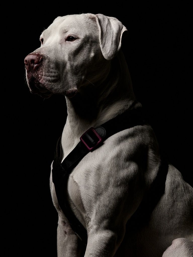 White Dog Portrait Photography Poster. poster — animals art