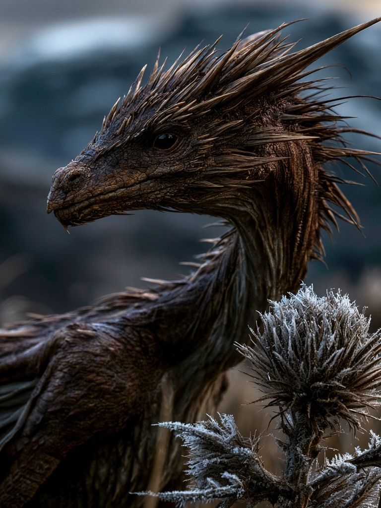 Dragon Portrait Photography Poster. poster detail
