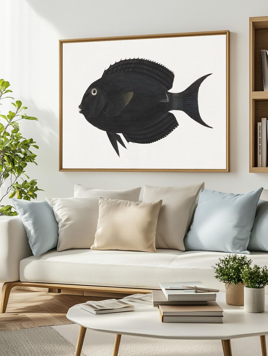 Unidentified Fish (1737–1770), vintage animal. — room view 2