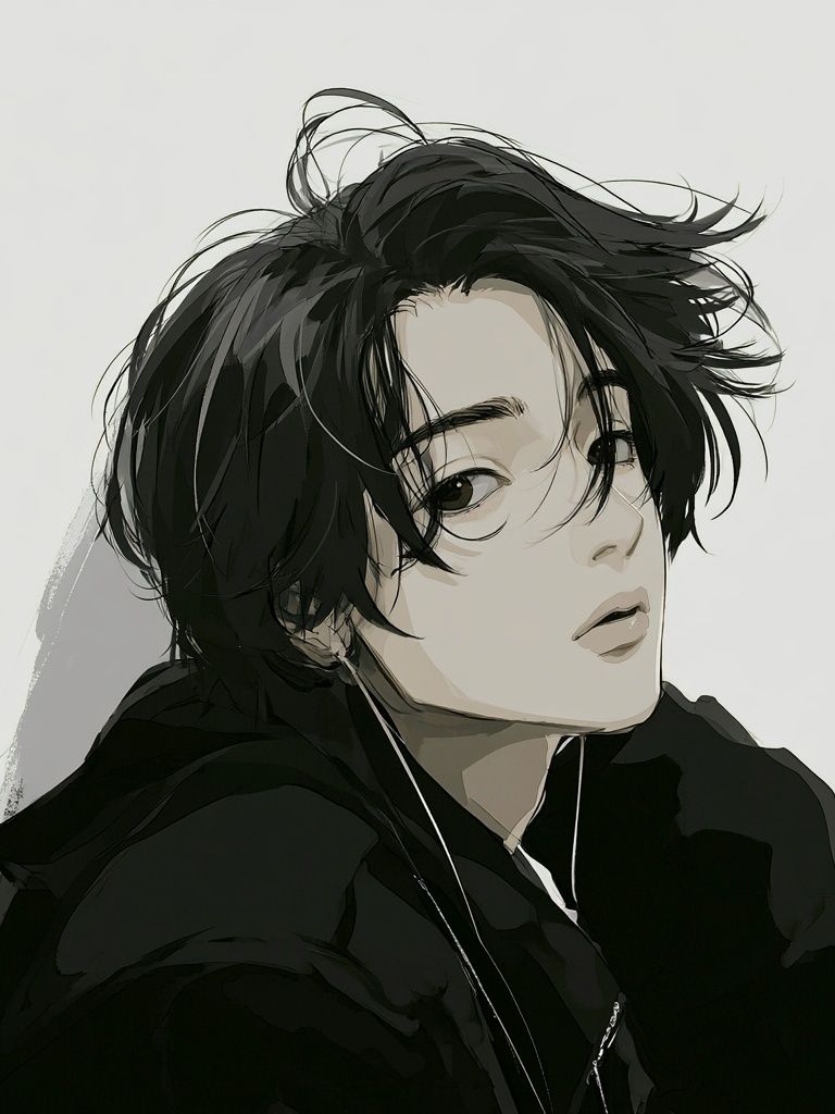 Anime Portrait — Digital Art Print. poster detail