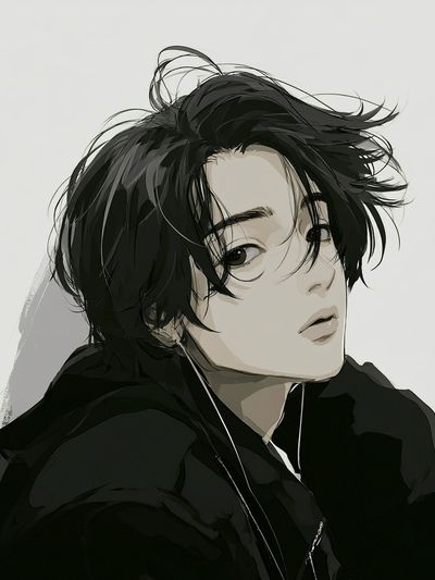 Anime Portrait — Digital Art Print.