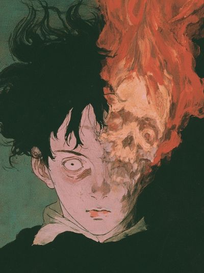 Surreal Anime Portrait Poster. poster