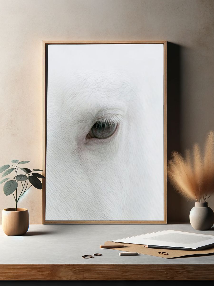 White Horse Eye Photography Poster. — room view 2
