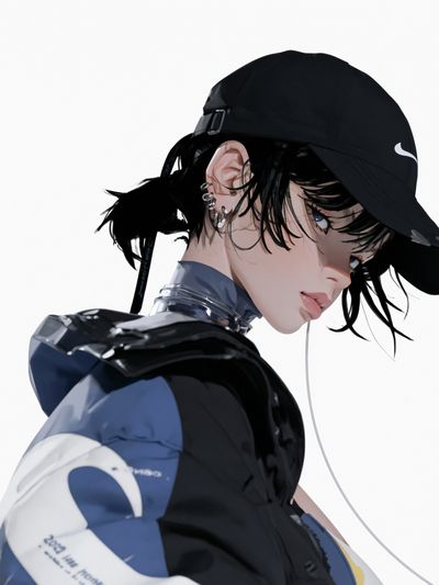 Anime Streetwear Portrait Poster.