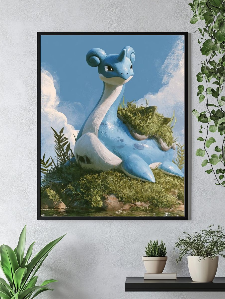 Lapras Fantasy Illustration Poster. — room view 4