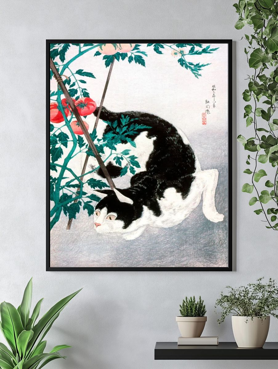 Cat Tomato Plant (1931) print. — room view 4