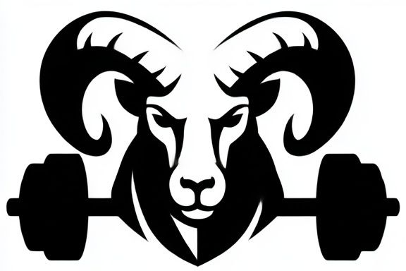 Ram Weightlifting Silhouette Poster. poster detail