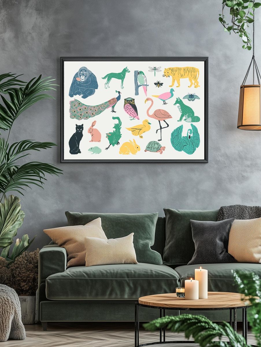 Snow Monkey Hot Spring Poster. — room view 4