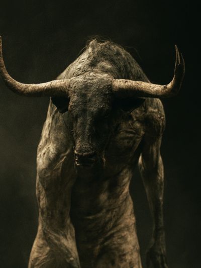 Dark Bull Portrait Poster.