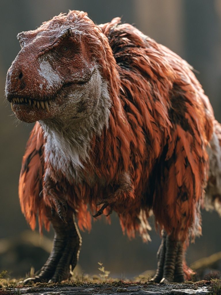 Feathered T-Rex Wildlife Poster. poster — animals art