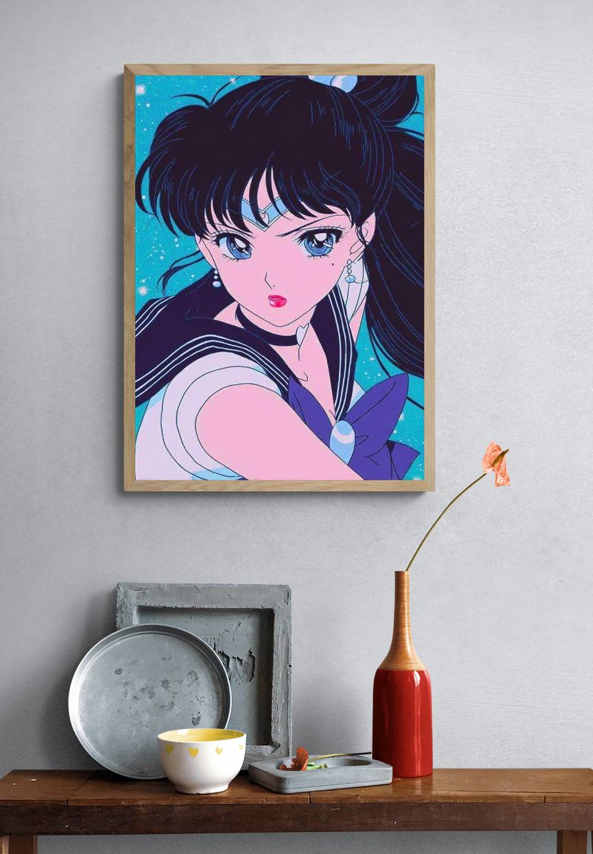 Sailor Moon Anime Portrait Poster. — room view 3