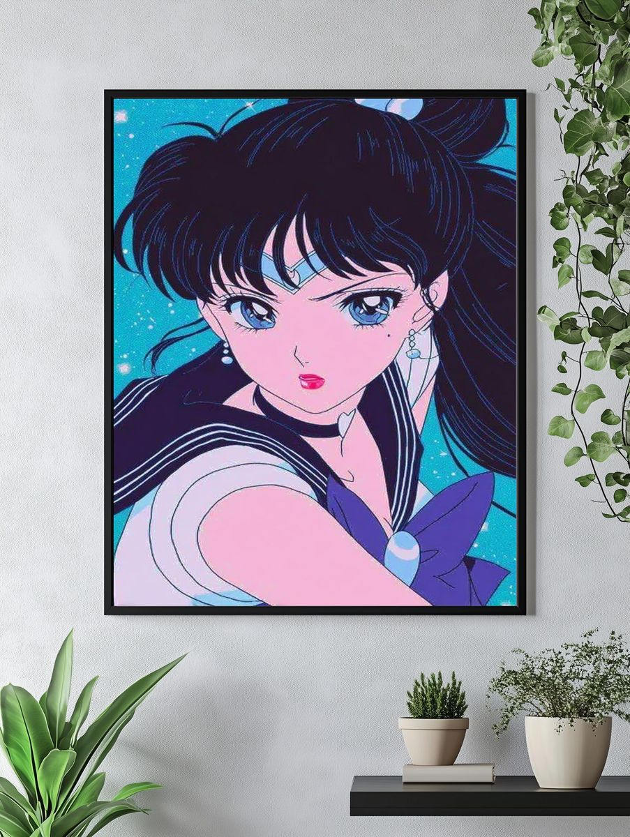 Sailor Moon Anime Portrait Poster. — room view 4