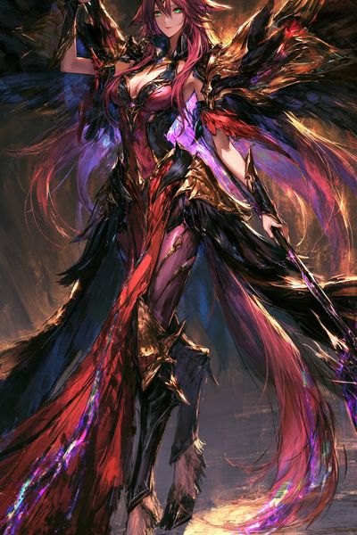 Demon Queen Digital Art Poster. poster