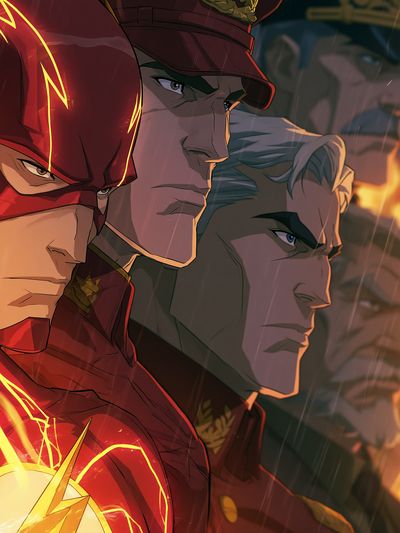 The Flash Heroes Anime Poster. poster