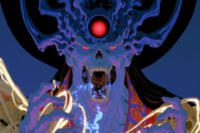 Demonic Skull Anime Poster. poster