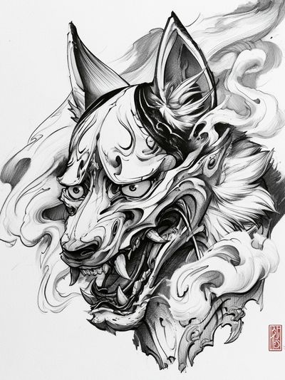 Fox Spirit Ink Poster.