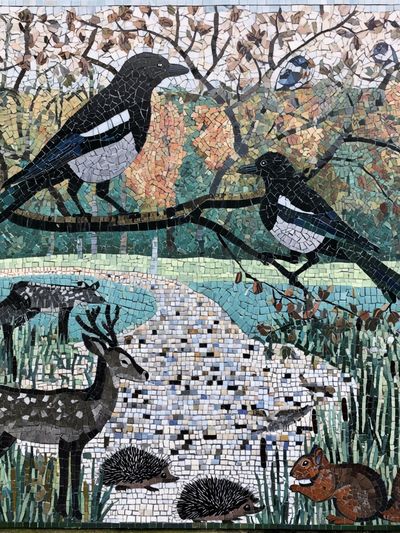 Wildlife Mosaic Poster.