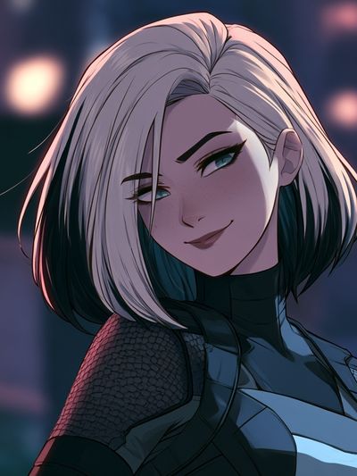 Anime Portrait Digital Art Poster. poster