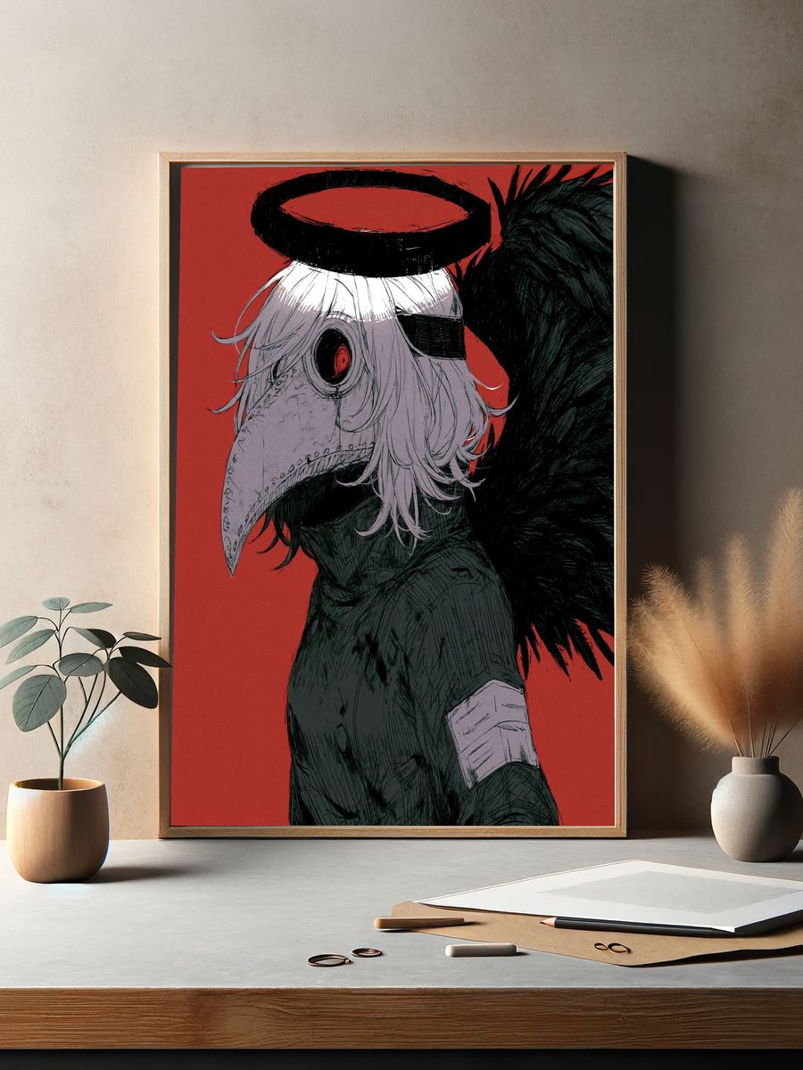 Plague Doctor Anime Poster. — room view 2