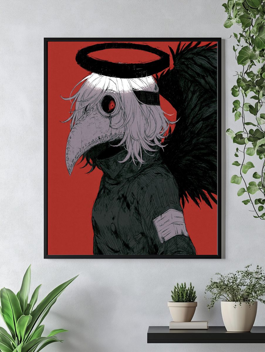 Plague Doctor Anime Poster. — room view 4