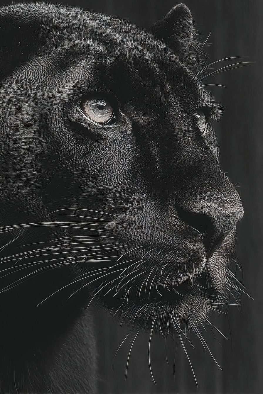 Black Panther Portrait Poster. poster — animals art