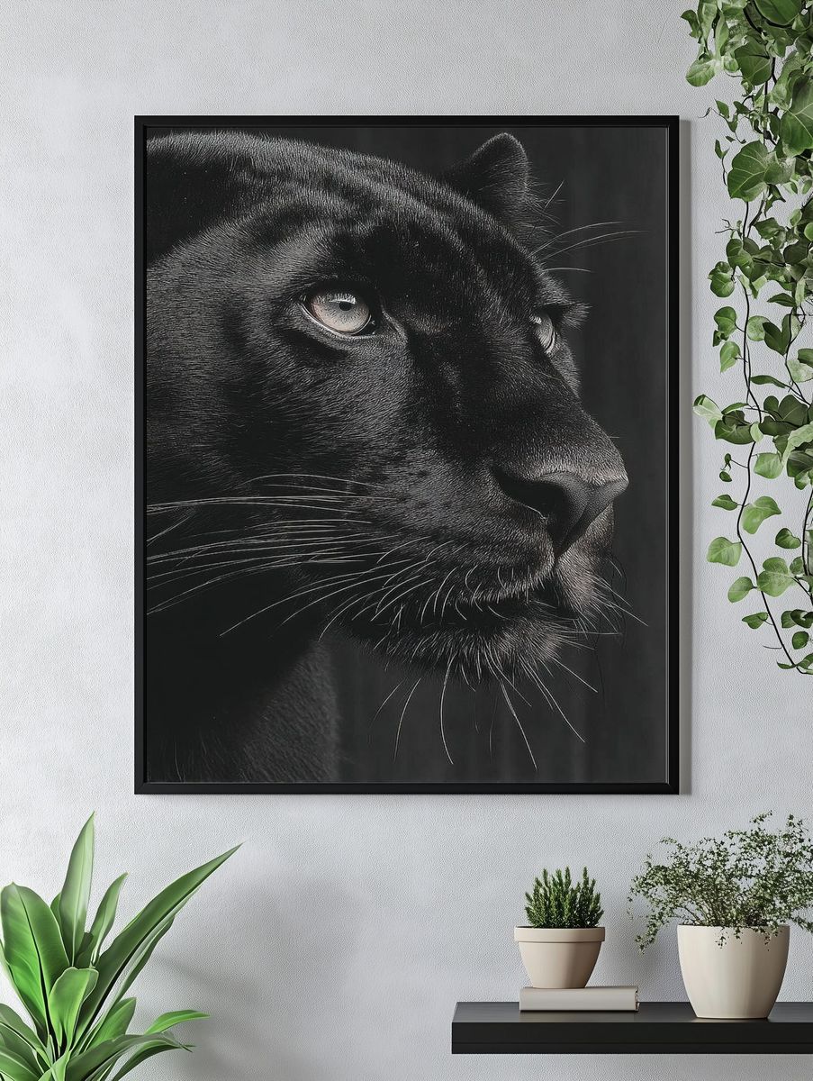 Black Panther Portrait Poster. — room view 4