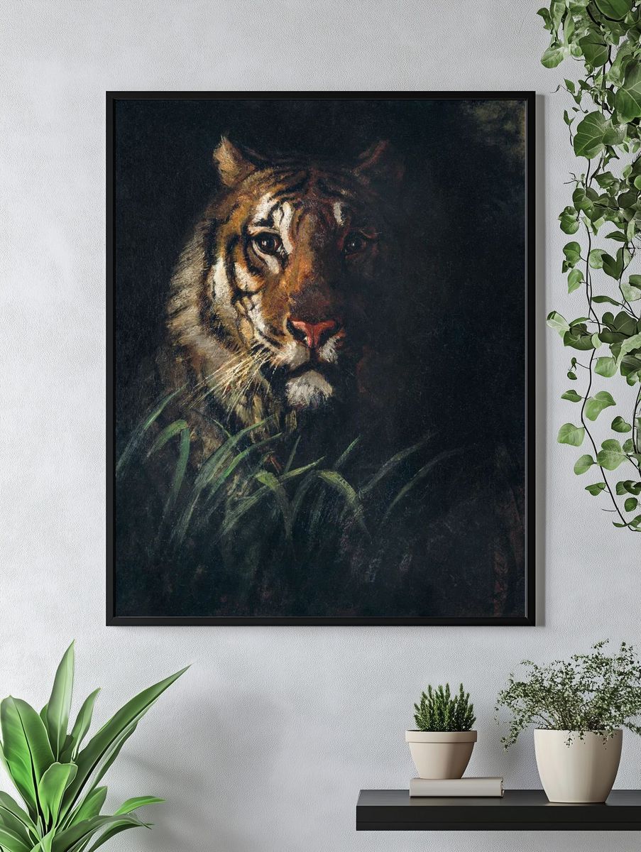 Tiger's Head painting high resolution. — room view 4