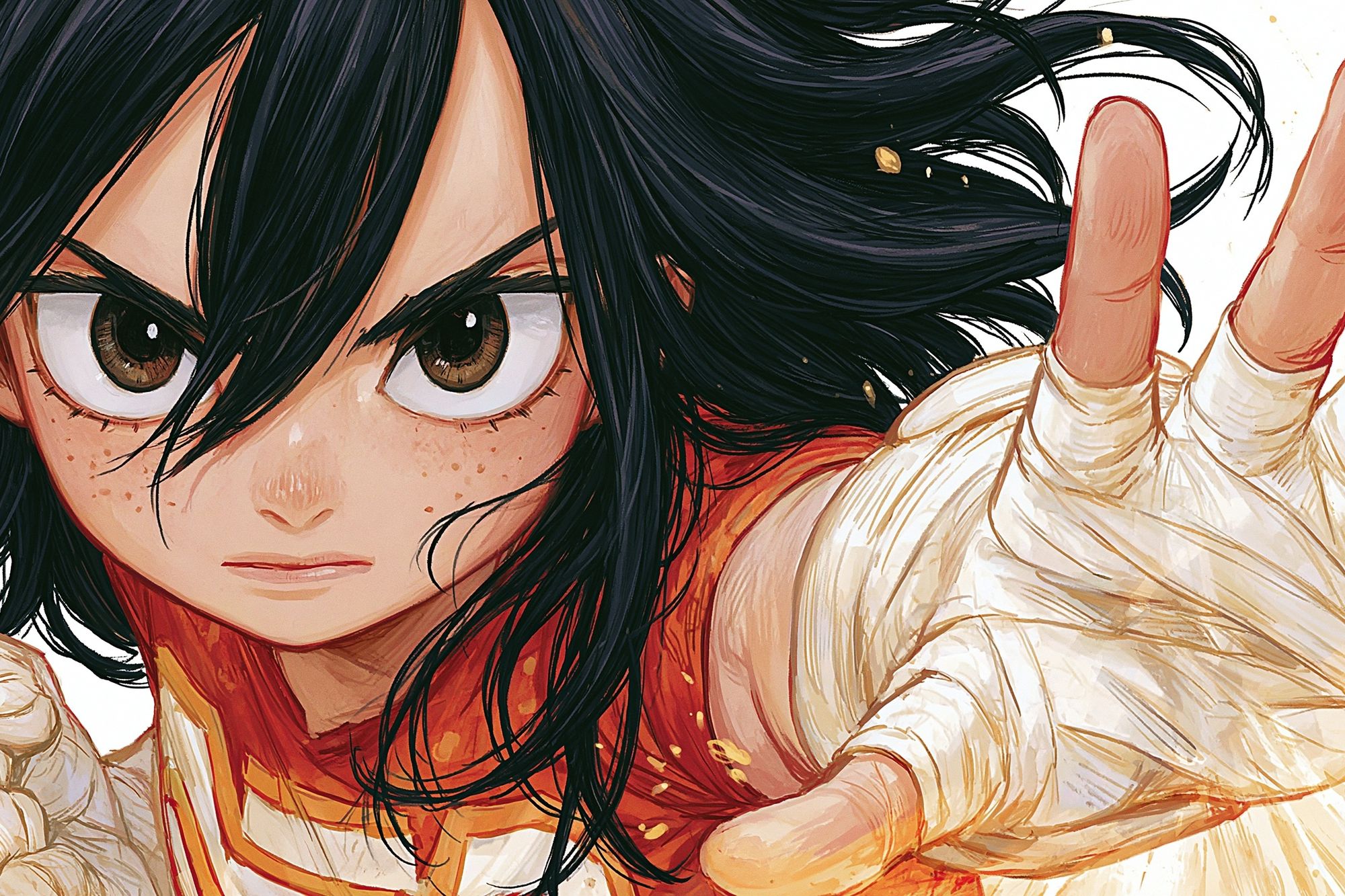 Anime Warrior Portrait Print. poster — anime art