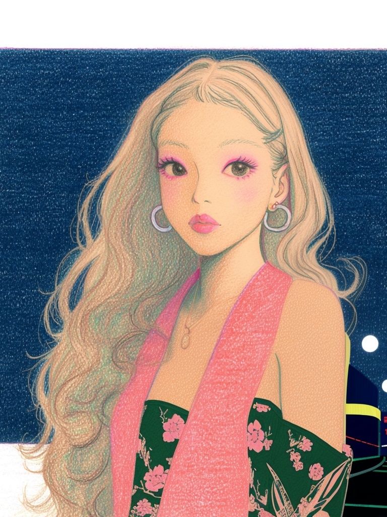 Pastel Anime Portrait Poster. poster — anime art