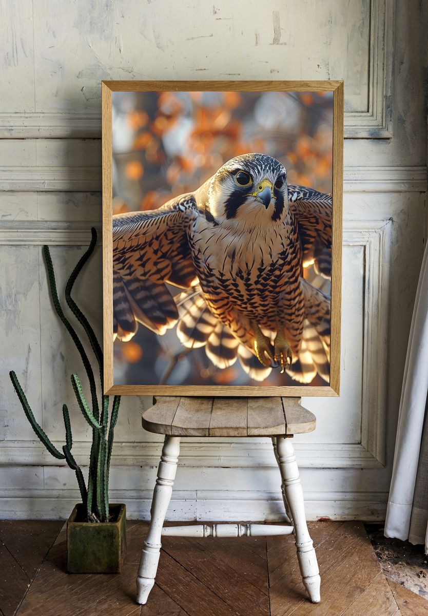 Peregrine Falcon Wildlife Photography Poster. room preview