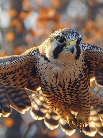 Peregrine Falcon Wildlife Photography Poster. poster