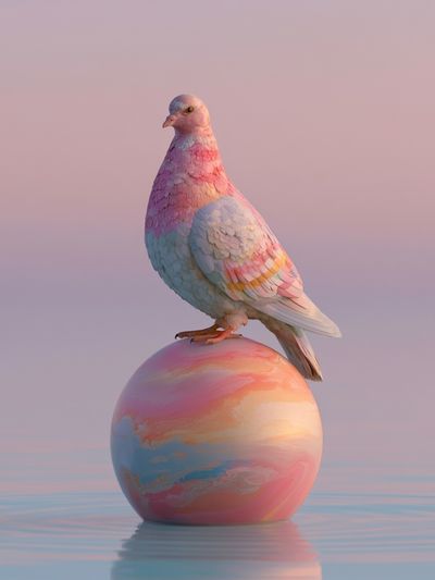 Pastel Dove Dreamscape Poster.