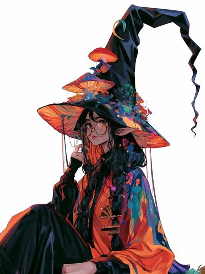 Mystic Witch Portrait Print.