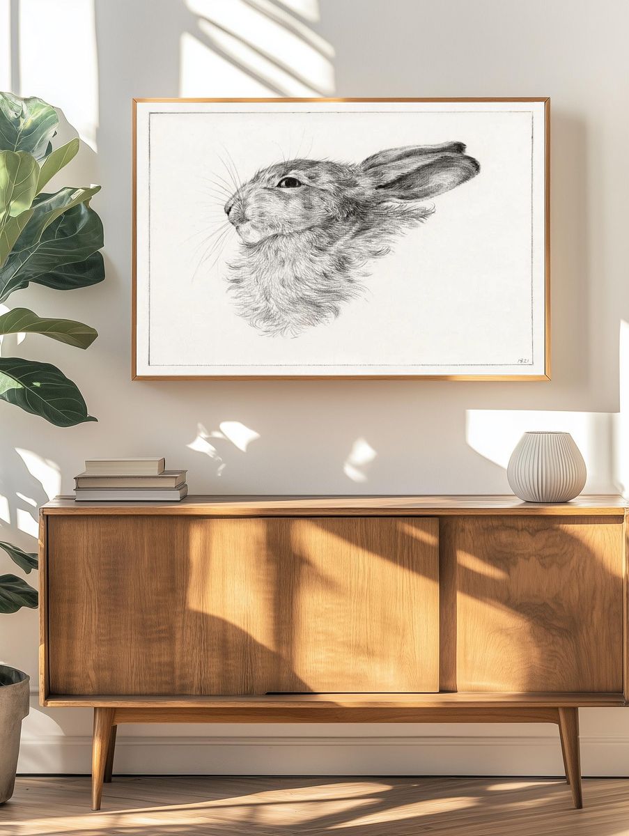 Head rabbit (1821) drawing high. — room view 3