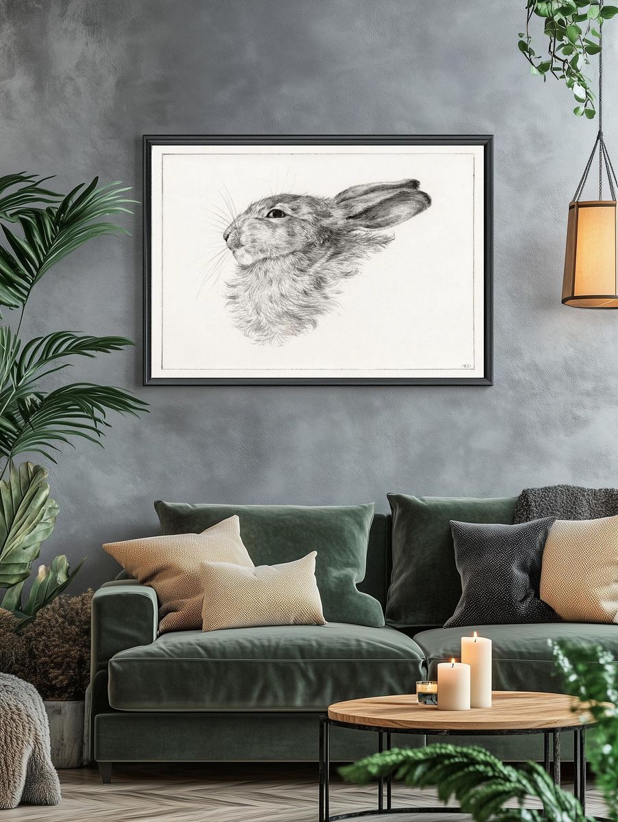 Head rabbit (1821) drawing high. — room view 4