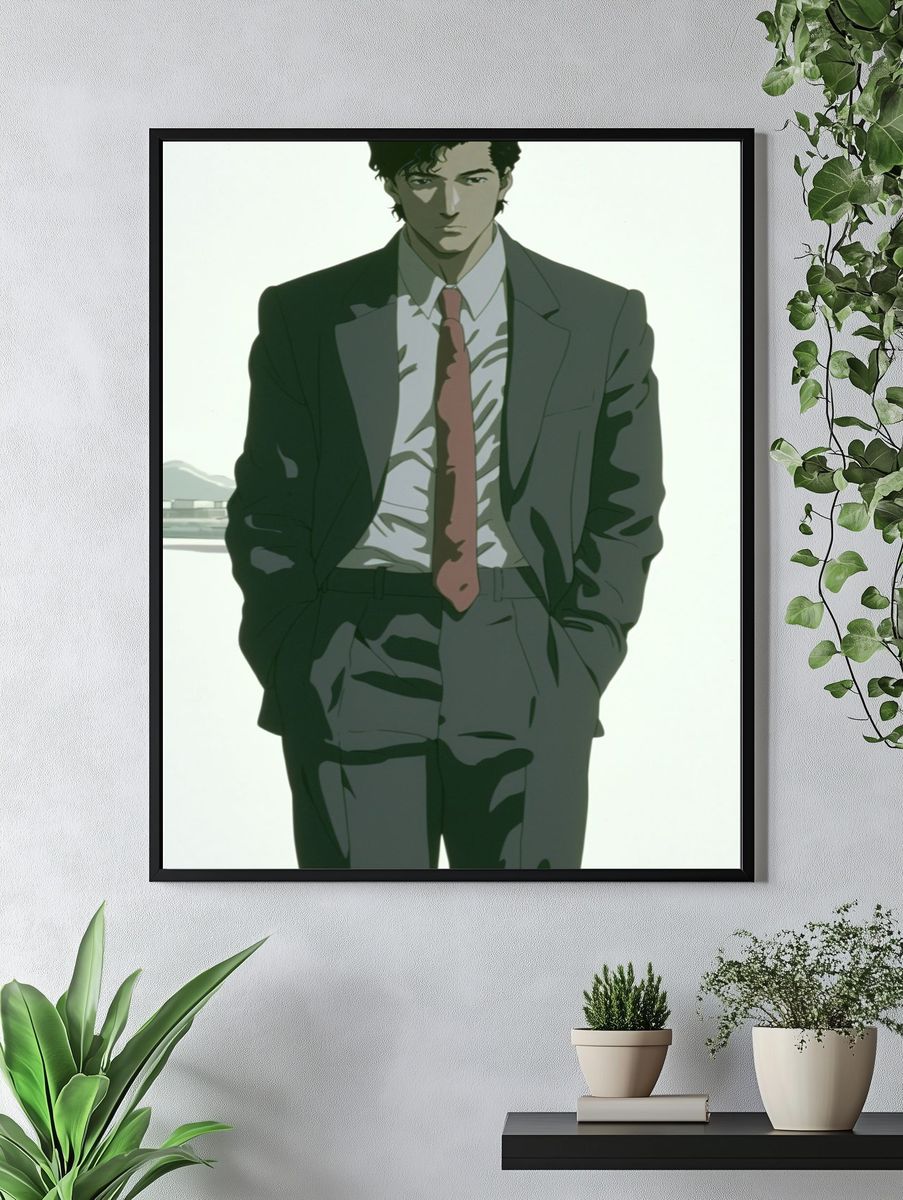 Anime Suit Portrait Poster. — room view 4