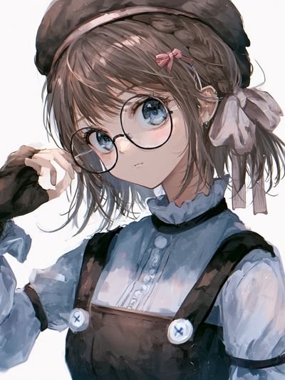 Anime Girl Portrait Print.