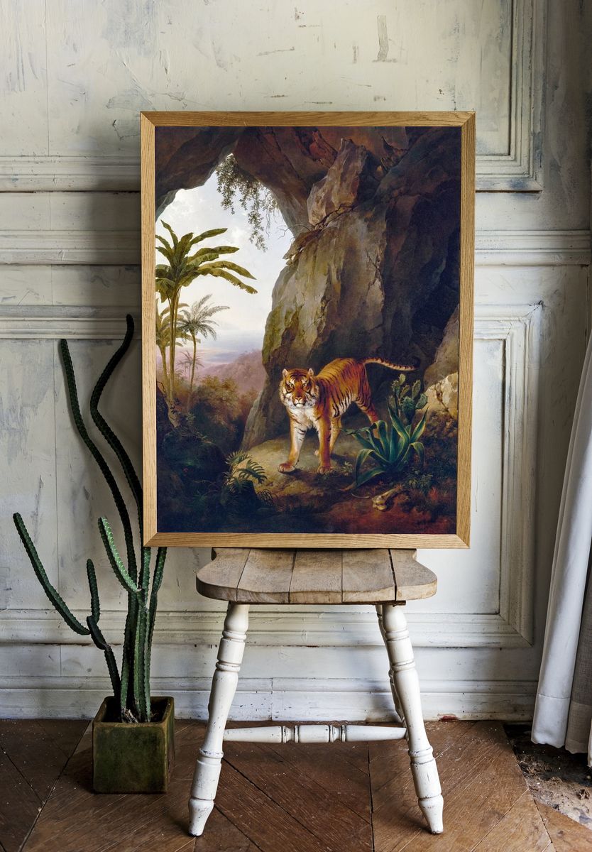 Tiger Cave (ca. 1814) painting. — room view 1