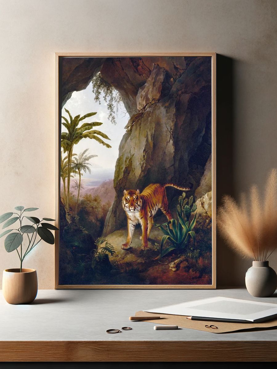 Tiger Cave (ca. 1814) painting. — room view 2