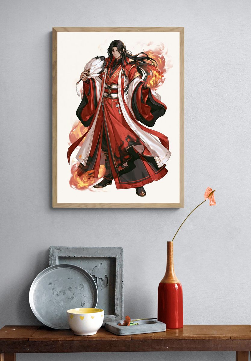 Anime Streetwear Portrait Print. — room view 3