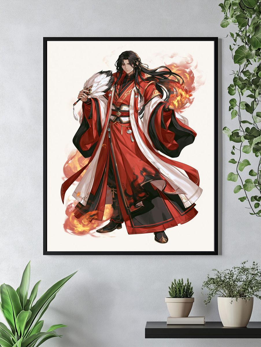Anime Streetwear Portrait Print. — room view 4