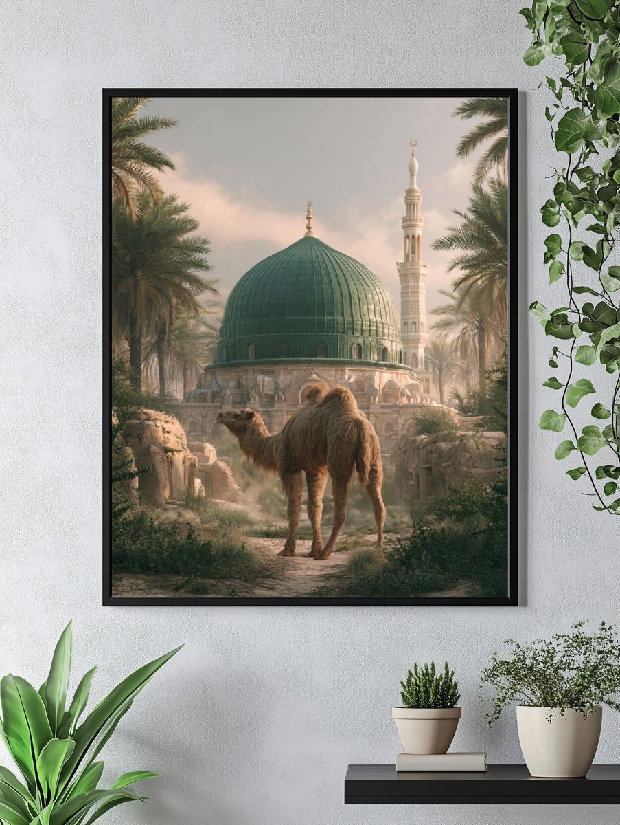 Camel at the Green Dome Print. — room view 4