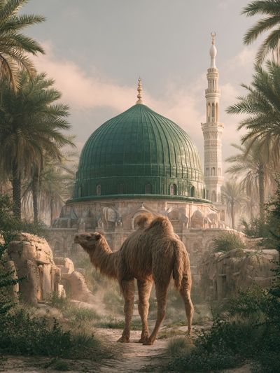 Camel at the Green Dome Print.