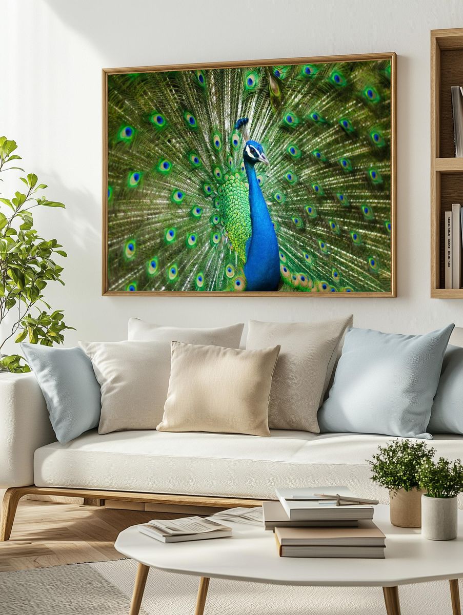 male peacock. — room view 2