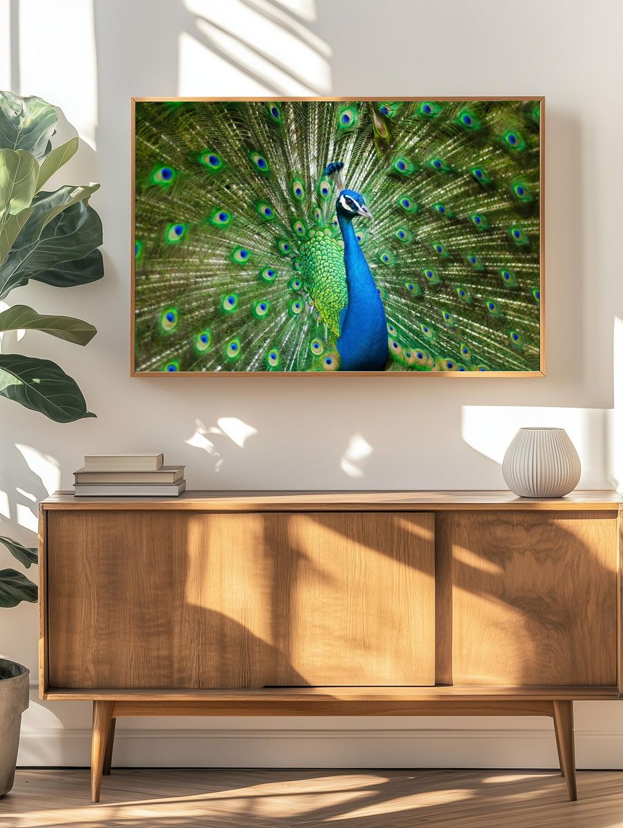 male peacock. — room view 3