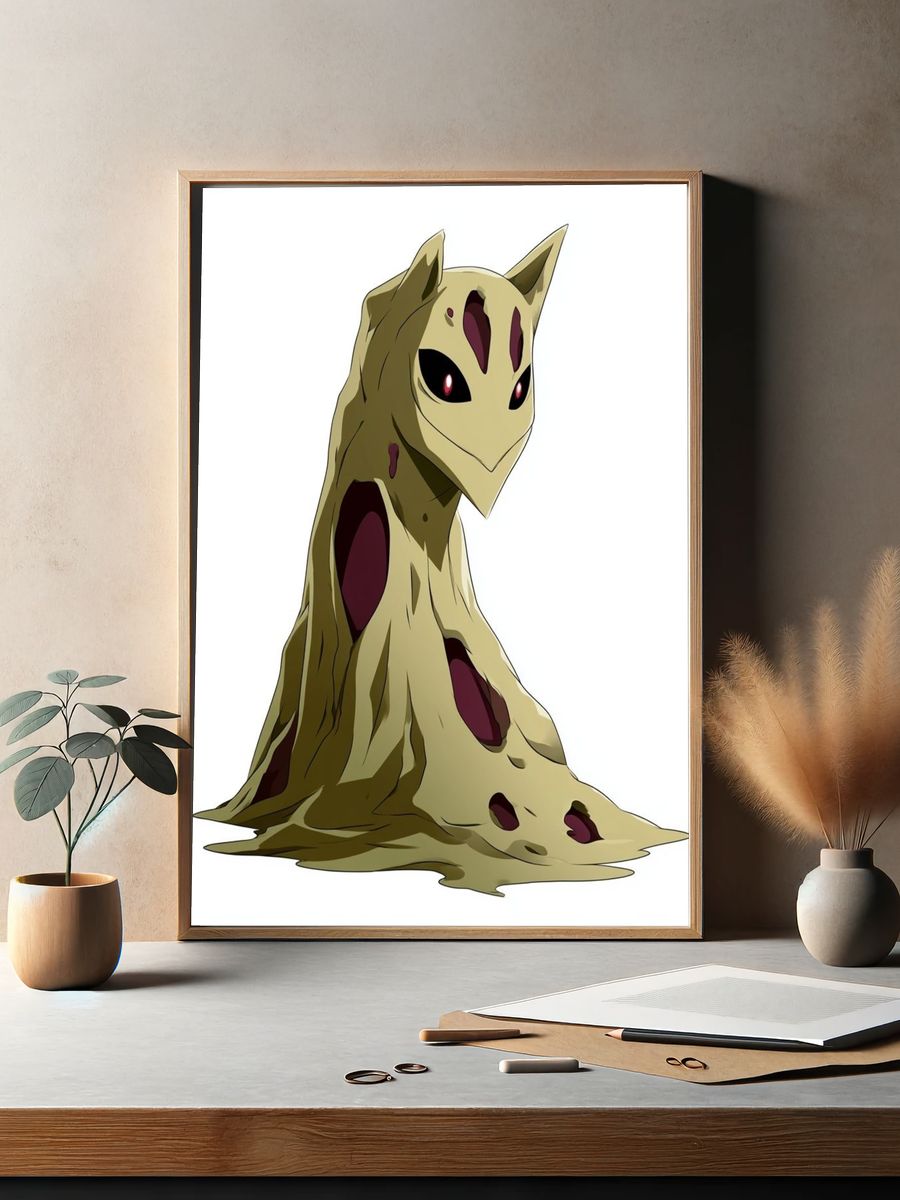 Mimikyu Character Illustration Poster. — room view 2