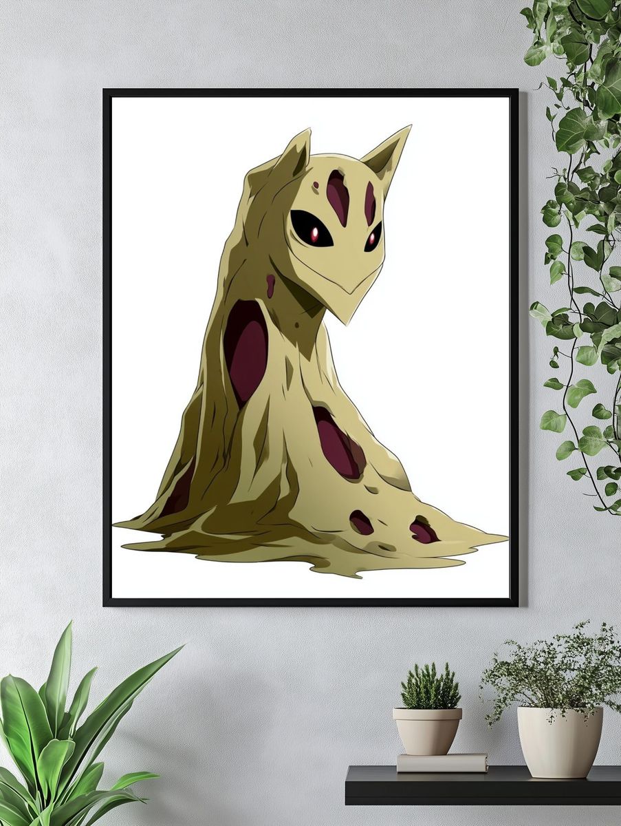 Mimikyu Character Illustration Poster. — room view 4