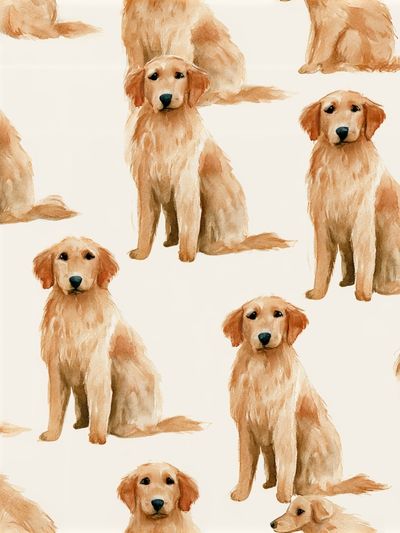 Golden Retriever Watercolor Print.