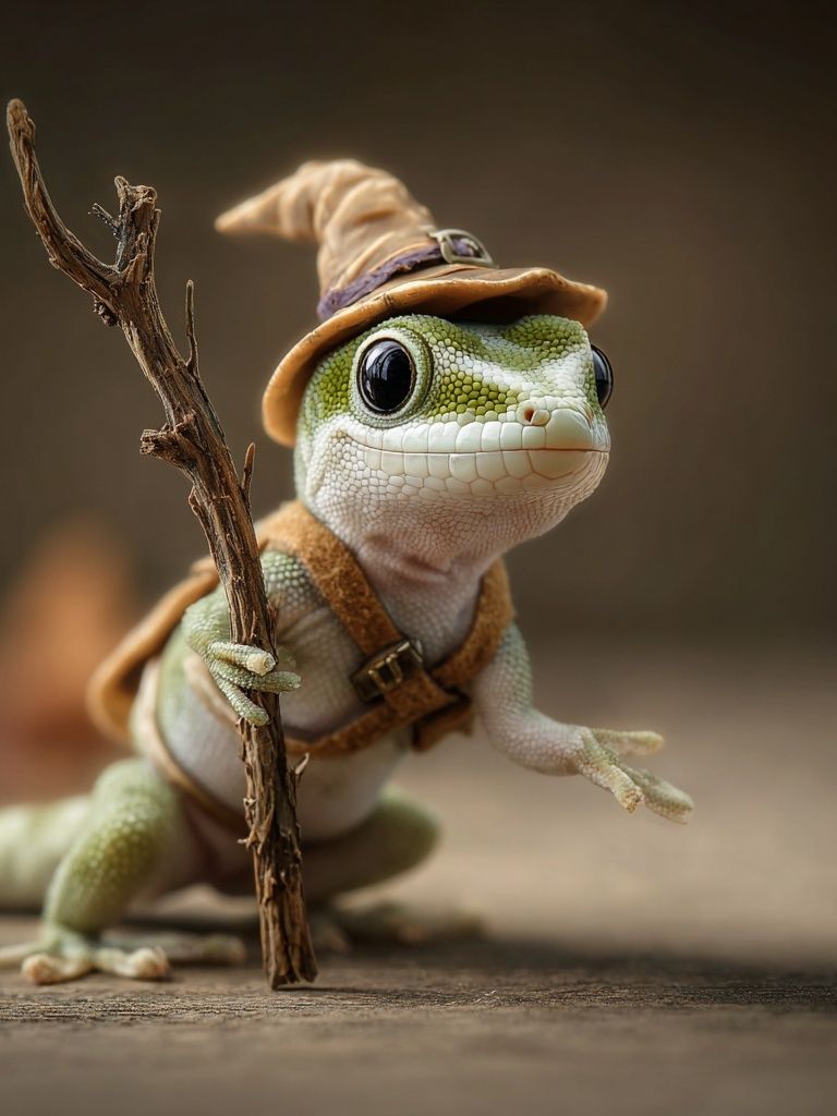 Wizard Gecko Photography Poster. poster detail
